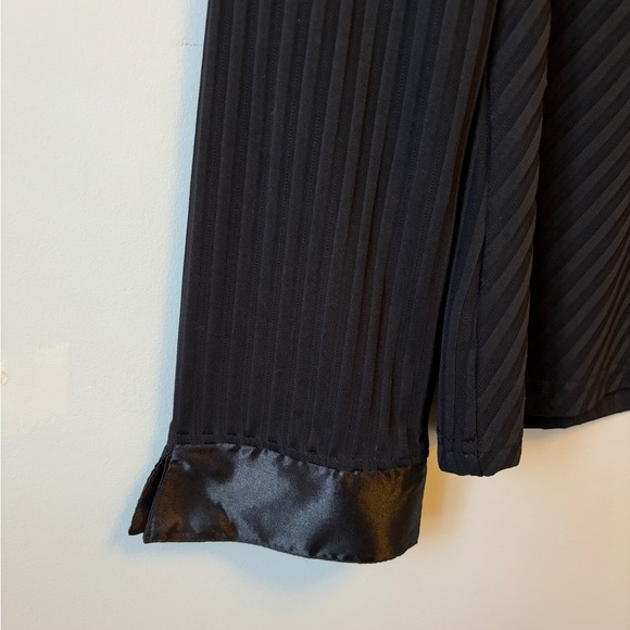 Vintage Black Botton-Up Blouse Size L - Picture 7 of 9